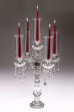 Jingyage Romatic Crystal Glass Candleholder Wedding Part Event