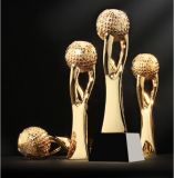 High Quality! New High-End Crystal Trophy Creative Earth Style Resin Metal Trophy