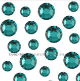 Ss10 Ss12 Ss16 Nail Art Rhinestone Round Flat Back Crystals (FB-blue zircon)