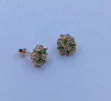 Hot Selling Silver Stud Earring with CZ