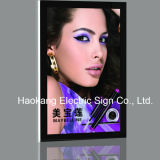 Frameless Slim Acrylic LED Magnetic Light Box with Crystal Frame Sign for Picture Advertising