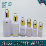 Hot Stamping Custom Essential Oil Round Glass Dropper Bottles