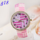 ABS Strap Swiss Movement Waterproof Contracted Crystal Watch