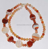Fashion Natural Crystal Stone Agate Bead Charming Necklace Jewelry
