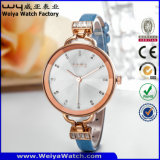 ODM Leather Strap Watch Quartz Fashion Ladies Wrist Watches (Wy-068B)