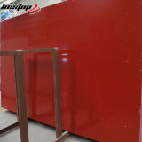 Crystal Red Color Big Slabs Artificial Quartz Stone 3200X1600 (126