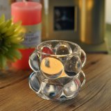 Crystal White Clear Glass Candle Holders