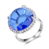Imitation Big Glass Rhinstone Women Jewelry Ring