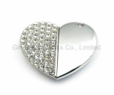 Beautiful Heart Fashion Design USB Flash Drive with Crystal Stones