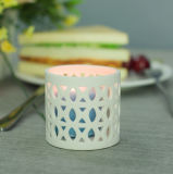 Latest White Patterned Ceramic Candle Holder