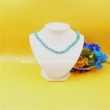 Fashion Natural Turquoise Necklace with Green Round Beads