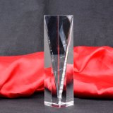 Crystal Glass Pillar Trophy Award