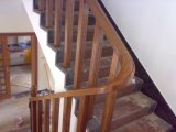 Sapele Teak Solid Wood Staircase for Railing