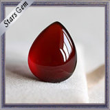 Red Garnet Water Drop Pear Cabochon Narutal Garnet Beads