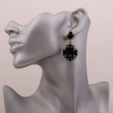Manufacturers Wholesale Luxury Geometric Crystal Sapphire Earrings
