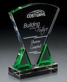 Plaque Design Crystal Glass Award Trophy for Corporate Gift