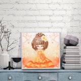 Factory Direct Wholesale New Children DIY Crystal Modern Flower Wall Art Canvas Home Decoration FT-002