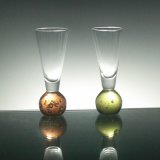 Unique Shaped Drinking Shot Glass Stand 30ml