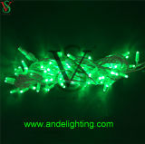 IP65 Outdoor Rubber Cable String Lights with Green Color