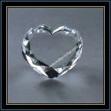 Love Style Crystal Blank Block for Valentine's Day Gift