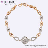 75237 Xuping Fashion Jewelry Gold Plated Red Rope Leaf Bracelet
