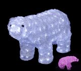 Acrylic Christmas Decoration LED Bear for Light