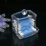 New Design Clear Acrylic Cotton Swab Storage Holder Box Cosmetic Makeup Case