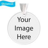 Blank Plain Round Acrylic Ornaments for Sublimation with Photo