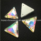 Wholesale Triangle Crystal Rhinestone Flat Back Sew on Crystal (SW-Triangle 16/22mm)