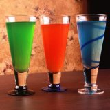 Lead Free Glass Juice Cup V Shape Fruit Juice Glass Drinkware Beverage Cup Cold Beverage Cup