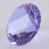 Machine Made Crystal Glass Diamond Office Paperweight with Different Color