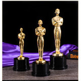 Elegant Oscar Award Crystal Metal Trophy for Souvenir