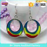 Custom High Quality Metal Shaped Painted Earrings for Girls