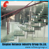12mm Transparent Tempered Glass for Stairs/Building