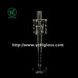 Glass Candle Holder for Party Decoration with Single Post (DIA8.5*32)