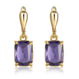 Fashion Jewelry Gold Plated Big Stone Earring for Women