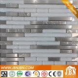 Mosaic Stainless Steel and Super White Glass (M855085)