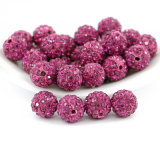 Wholesale 16mm Fuchsia Colored Quality Shamballa Beads for Jewelry Making