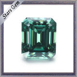 Wholesale Price 12*10 Big Size Emerald Cut Green Moissanite