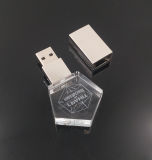 Logo Printing High Speed Crystal Pentagon USB Flash Drive 16GB USB Stick 8GB