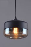 American Country Style Loft Retro Glass Pendant Light with 1 Light