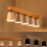 Modern Fashion Decorative White Wood Hanging Pendant Lamp