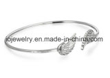Angel Wing Feather Stackable Bangle