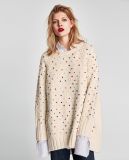 Women Fashion Long Sleeve Knitted Clothes with Beads