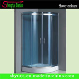 Blue Glass Simple Popular Simple Sliding Shower House (TL-521)