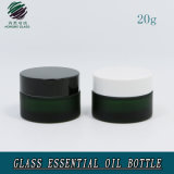 20ml Green Color Frosted Empty Glass Jar