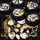 Christmas Mixed Diamond Rhinestones Mini Beads Cross Gemstone Circle 3D Nail Art Glitter New Arrive Jewelry Box Crystal Nails Decorations (NA07)
