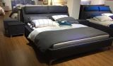 Competitive Price Modern Bedroom Leather Soft Bed Set