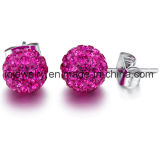 Surgical Steel Jewelry Crystal 6mm 8mm 10mm Crystal Ball Earrings
