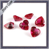 Charming Heart Shape 5# Ruby for Jewelry